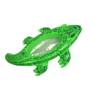 Underwater View Surf Rider Crocodile Inflatable Pool Float Kick Board Bodyboard for Kids Swimming Pool Floating Toys