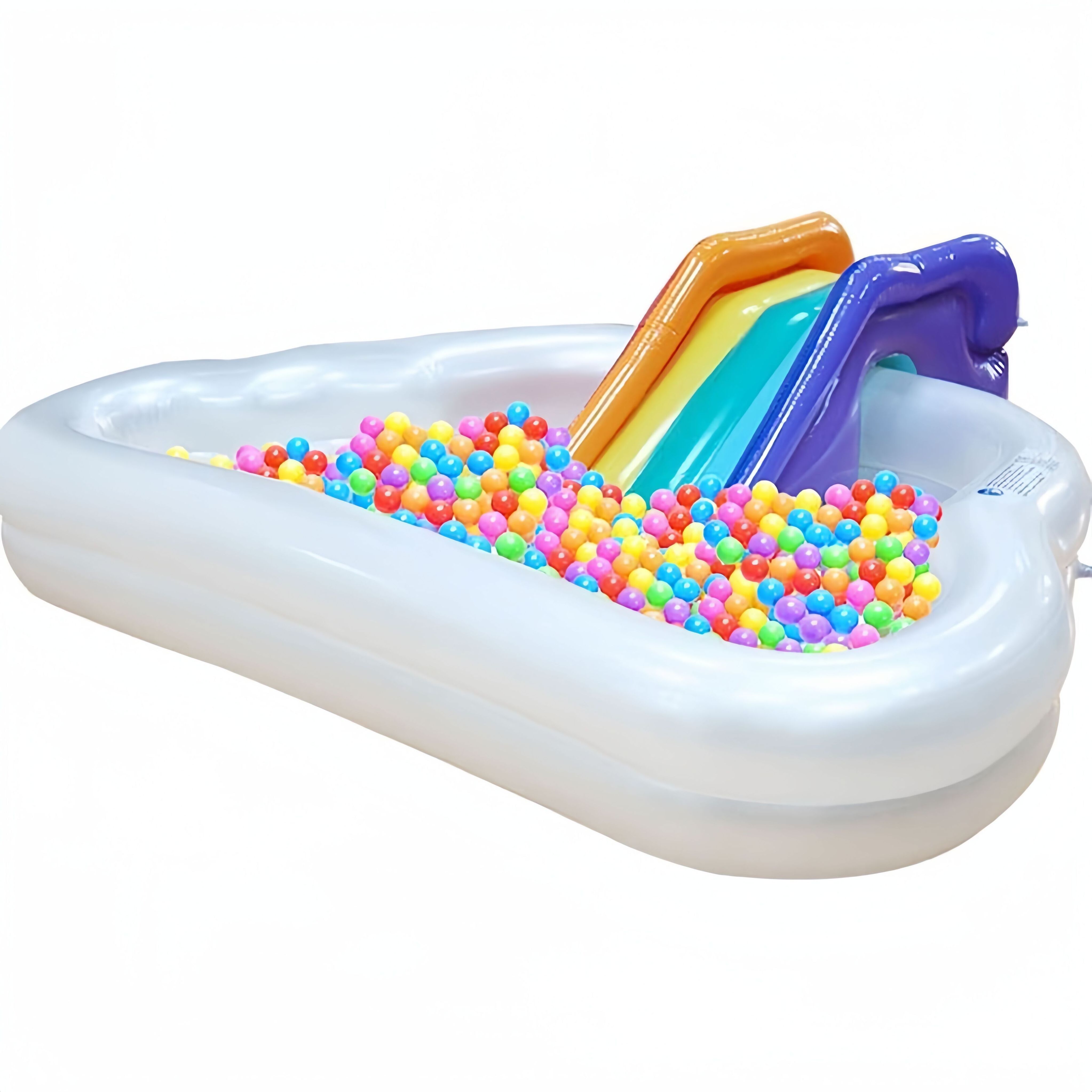 New Design Kid Swimming Pool Inflatable Rainbow Pool Garden Inflatable Kids Slide Pool For Swimming And Floating