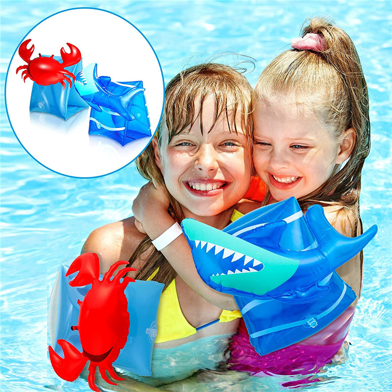 Cartoon Inflatable Armbands Pool Floats Water Wings Swimming Armlets Floater Tube Swimming Armbands For Kids