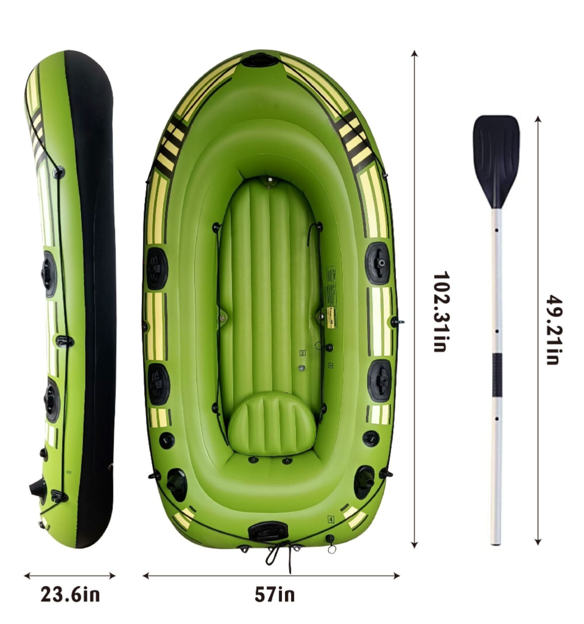 Inflatable Fishing  Kayak With Pedals Inflatable Rowing Rafting Boat Heavy Duty Inflatable Pontoon Boat Kayak 2 person