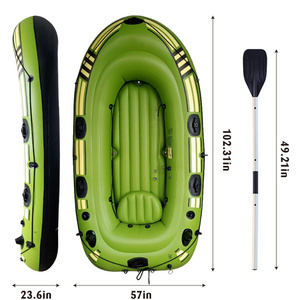 Inflatable Fishing  Kayak With Pedals Inflatable Rowing Rafting Boat Heavy Duty Inflatable Pontoon Boat Kayak 2 person