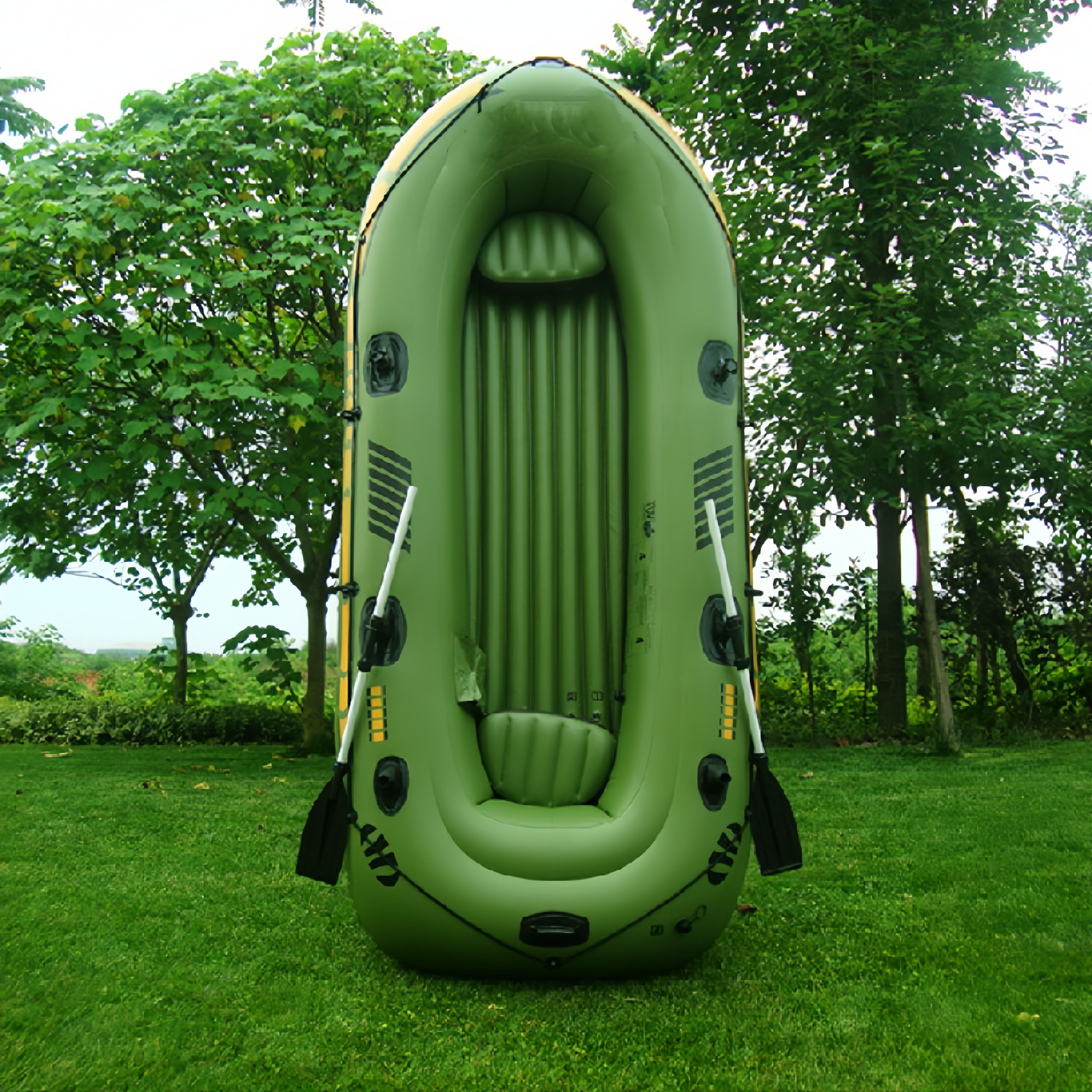 Inflatable Fishing  Kayak With Pedals Inflatable Rowing Rafting Boat Heavy Duty Inflatable Pontoon Boat Kayak 2 person