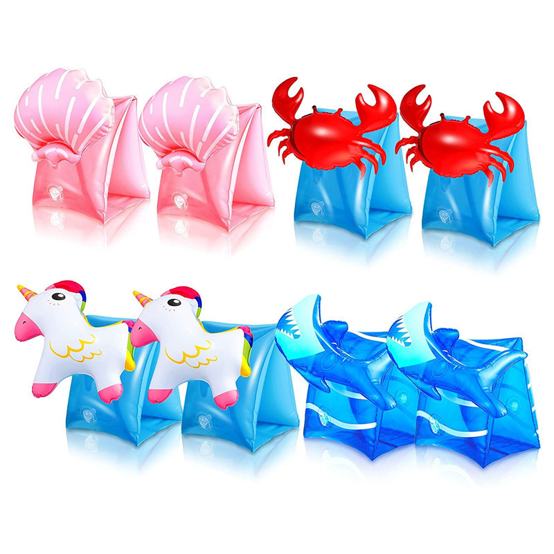 Cartoon Inflatable Armbands Pool Floats Water Wings Swimming Armlets Floater Tube Swimming Armbands For Kids