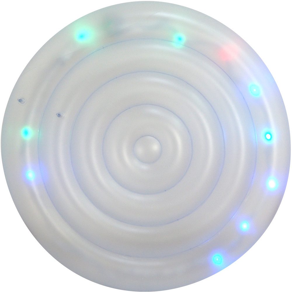 LED Transparency Inflatable Chair LED Light Up Inflatable Pool Float Swim Lounge Chair Inflatable Floating Dock