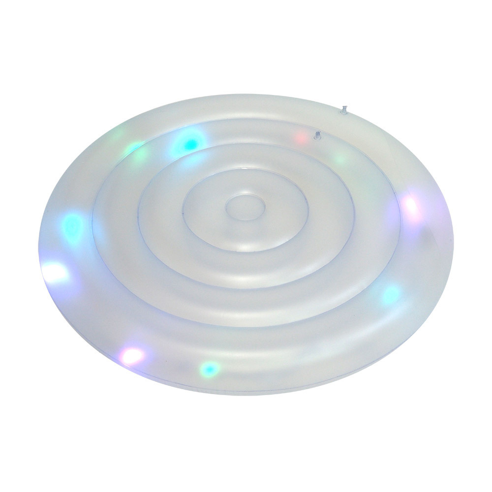 LED Transparency Inflatable Chair LED Light Up Inflatable Pool Float Swim Lounge Chair Inflatable Floating Dock