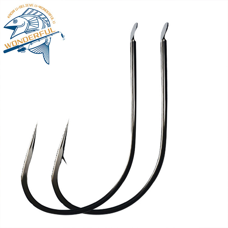 Top Quality Black High Carbon Steel Very Barbed Fishing Drop Shot Hook