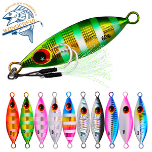 10g20g30g40g50g Artificial Metal Hard Bionic Luminous Big Game Sinking Slow Jigging Lead Fishing Lure