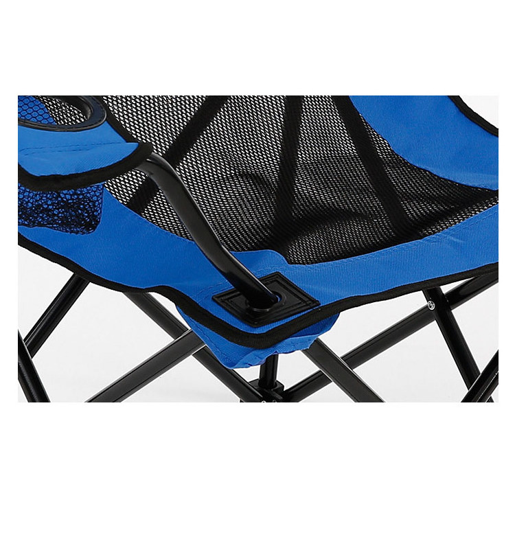 2024 Modern Collapsible Beach Sport Carry Chair China Supplier's Outdoor Comfy Camping Folding Chair Side Pocket Cup Holder Park