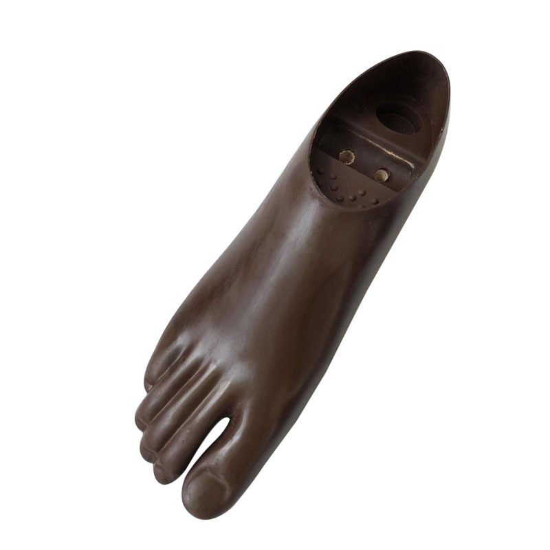 Prosthetic Manufacturer Brown Polyurethane Double Axis Foot with Toes prosthetic foot