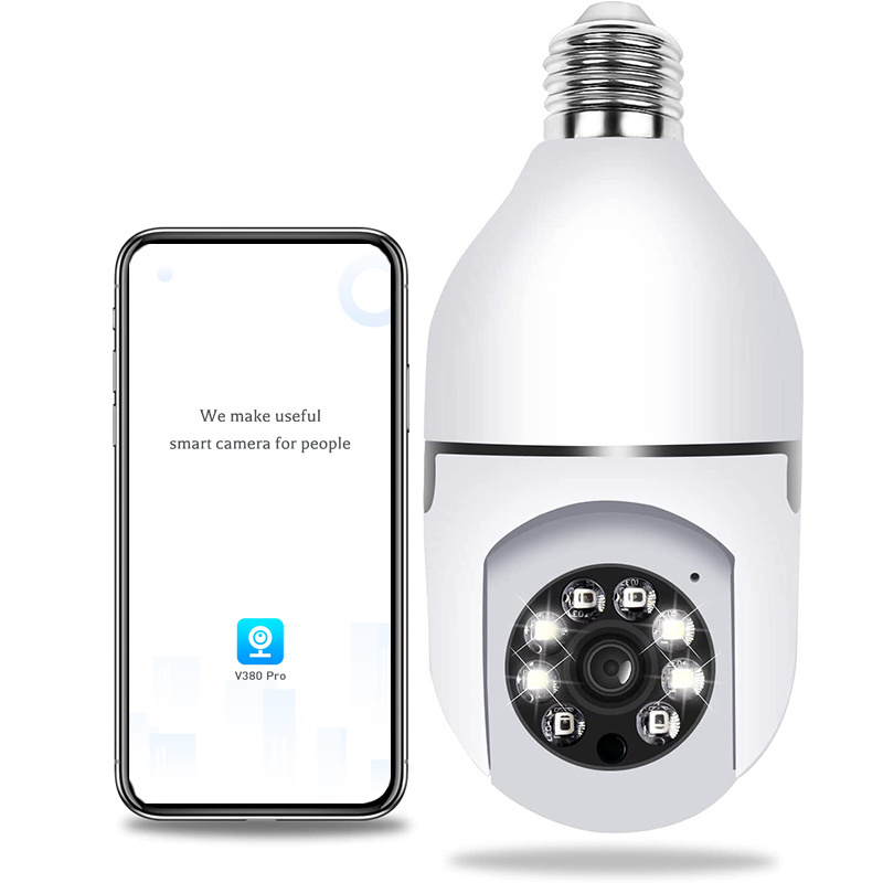 V380PRO Tuya Light Bulb 1080P Security Camera 2.4Gh 5Ghz Smart camera for home surveillance  E27 light bulb socket smart camera