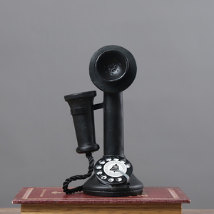 Retro Vintage Antique Telephone Ornaments Cheap Office Decor For Desktop Resin Art Craft