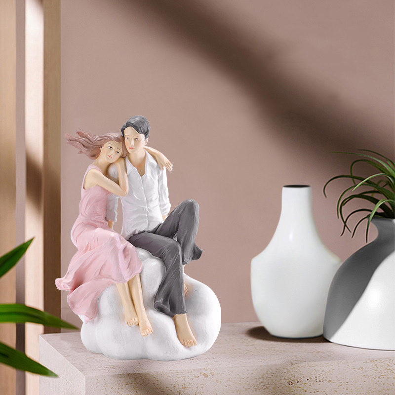 Couples Resin Crafts Wedding Gifts Desktop Decoration Ornaments For Home Living Room