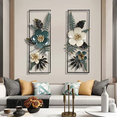 Creative Modern 3D Wall Art Decor Metal Flower Leave Design Craft Decoration For Wall