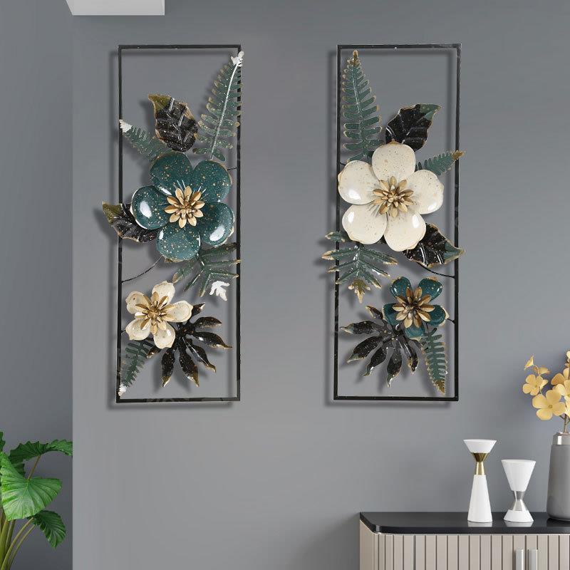 Creative Modern 3D Wall Art Decor Metal Flower Leave Design Craft Decoration For Wall