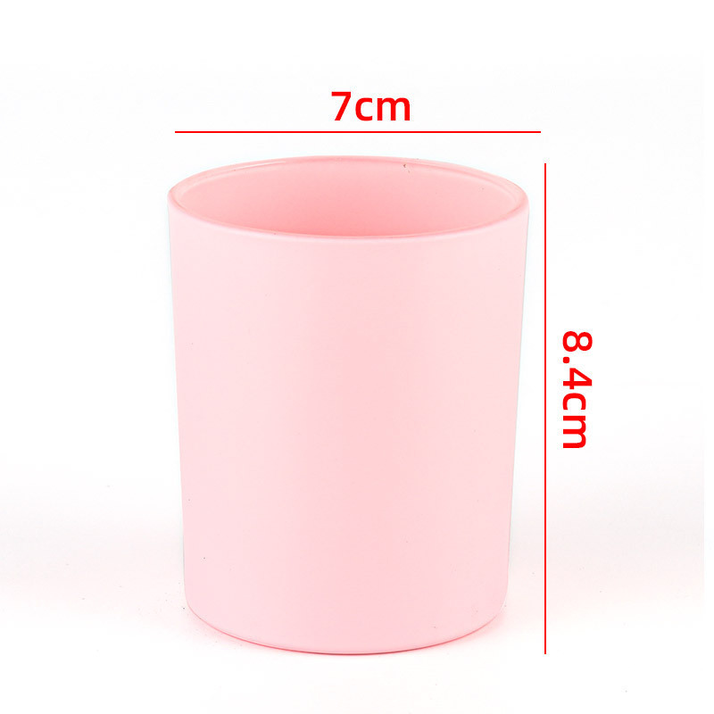 Wholesale Customized Iridescent Luxury Frosted Empty Glass Candle Jars For Candle Making With Lids