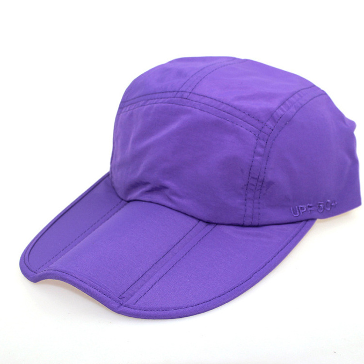 Portable Folding Baseball Hat Adjustable Outdoor Sports Polyester Quick-drying Baseball Cap Golf Cap