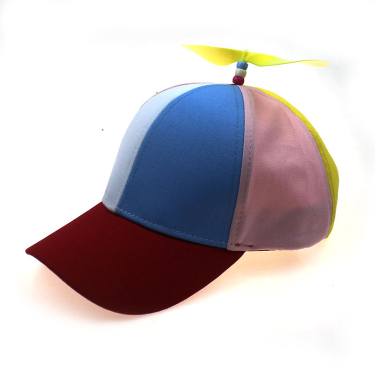 Spring And Summer Sunshade Detachable Propeller Bamboo Dragonfly Kids Baseball Snapback Caps Dad Hats