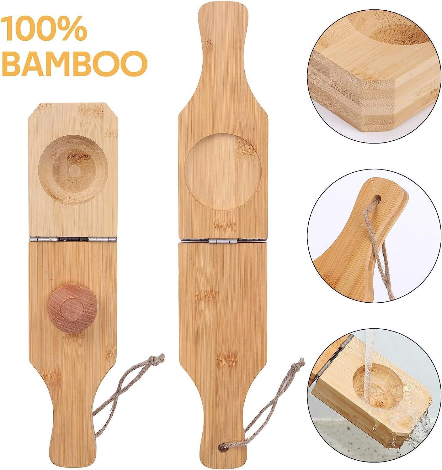 Wholesale Fruit & Vegetable Tools Wooden Bamboo Tostonera Toston Maker Banana Plantain Press Masher 2 In 1