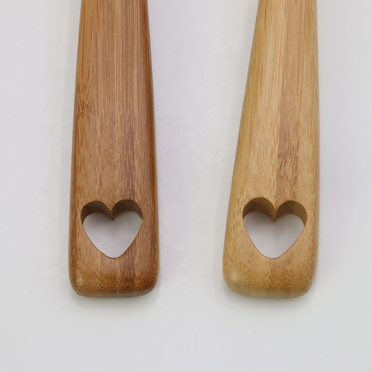 Mother's Day Gift Wholesale Love Spoons Eco-friendly Kitchen Bamboo Acacia Wood Heart Spoon Heart Shaped Wooden Spoon