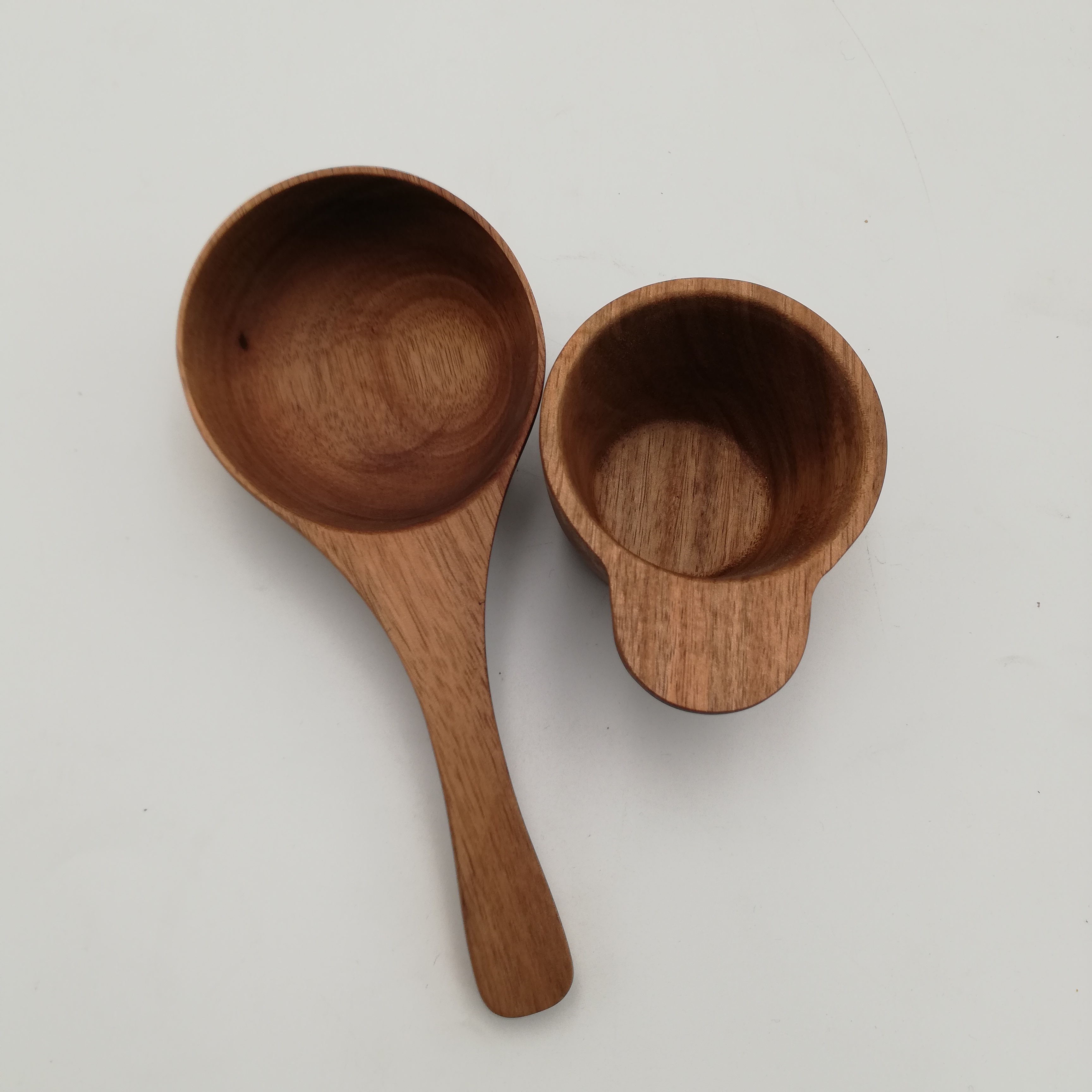 Solid acacia wood Utility Scoop Round Bottom scoop For Multi Purpose Use measuring spoon