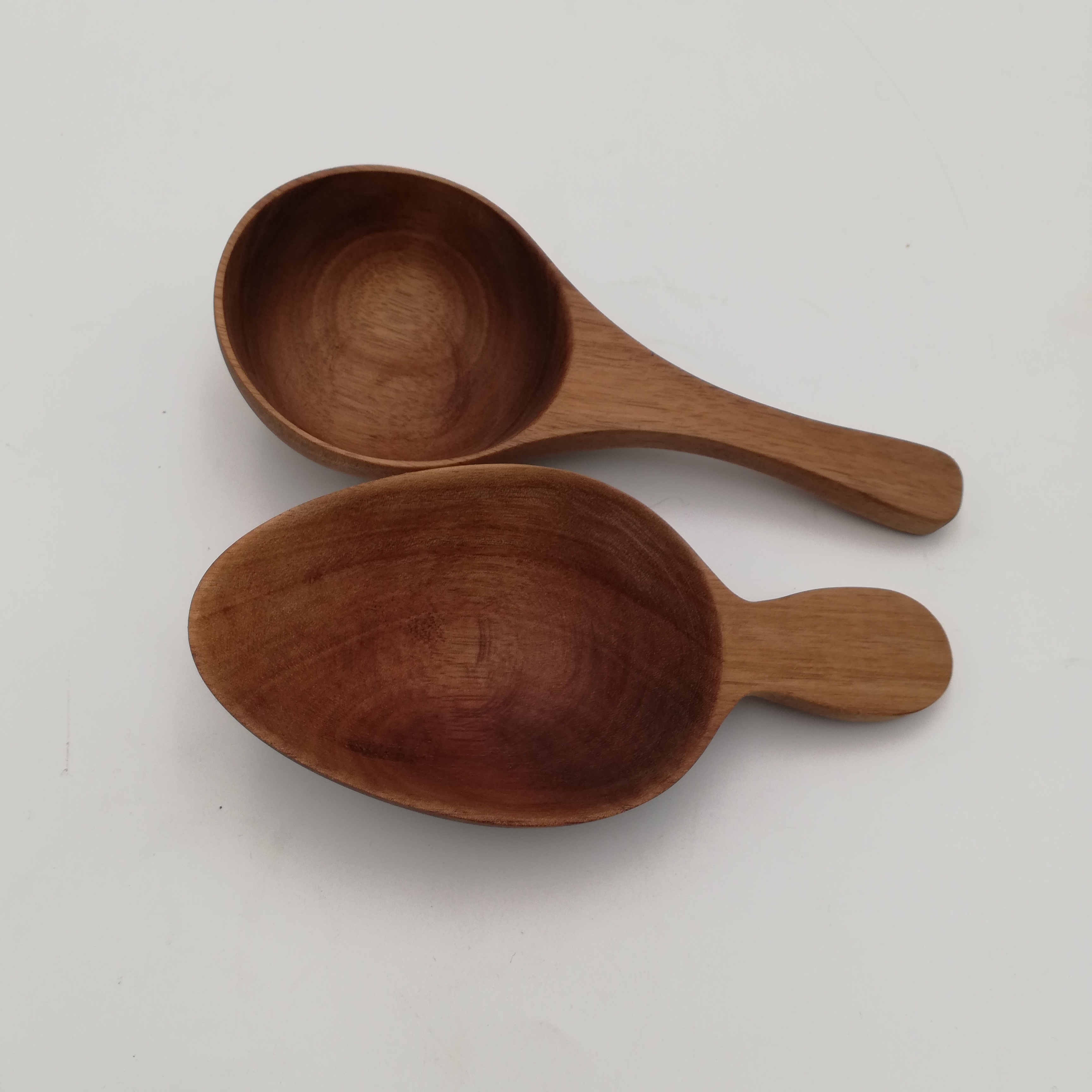 Solid acacia wood Utility Scoop Round Bottom scoop For Multi Purpose Use measuring spoon