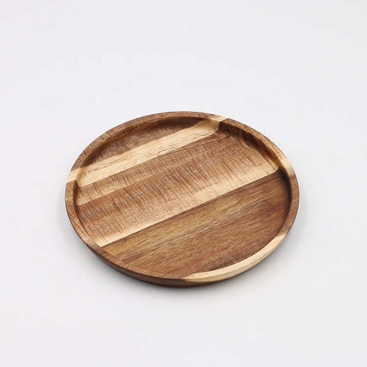 Eco-friendly rectangle Bamboo Decorative Wood Serving Tray set for fruits