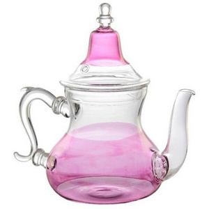 glass teaware teapots tea pot Hand Blown Durable Heat Resistance Teapot Moroccan Tea set tea pot infuser