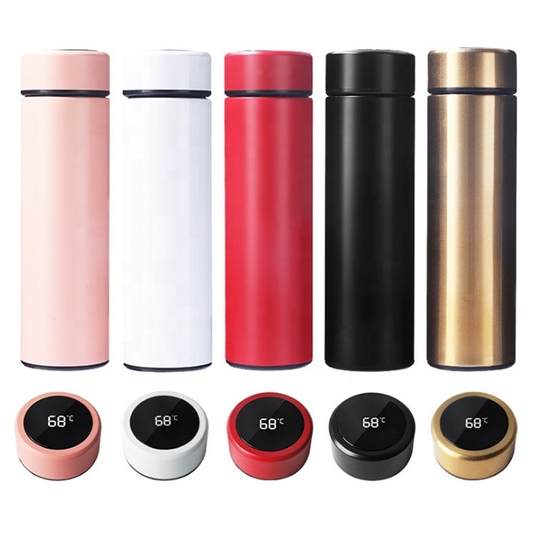 Top Seller Vacuum Insulated Smart Water Cup Thermo Mug Stainless Steel Thermos Bottle with Digital LED Temperature Display