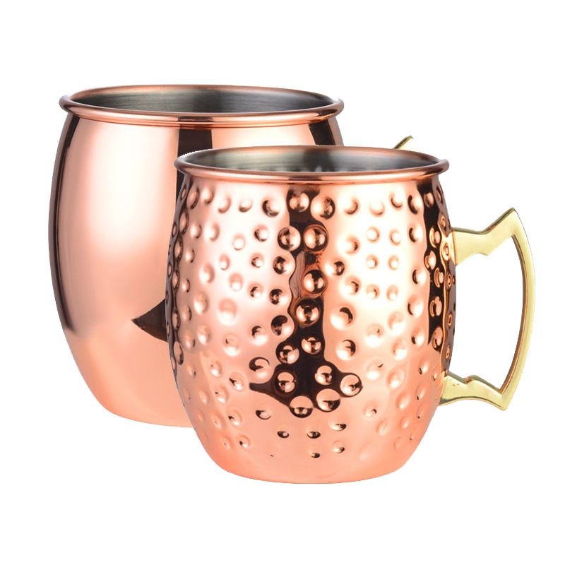 Top Seller Drinkware Handcrafted Copper Plating Cocktail Beer Drinking Cup Christmas Mug Moscow Mule Mugs