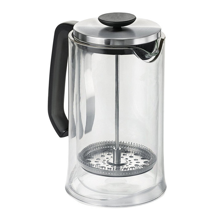 High Quality 32Oz Heat-Resistent Hand Made Borosilicate Coffee French Press, Double Wall Glass French Coffee Press