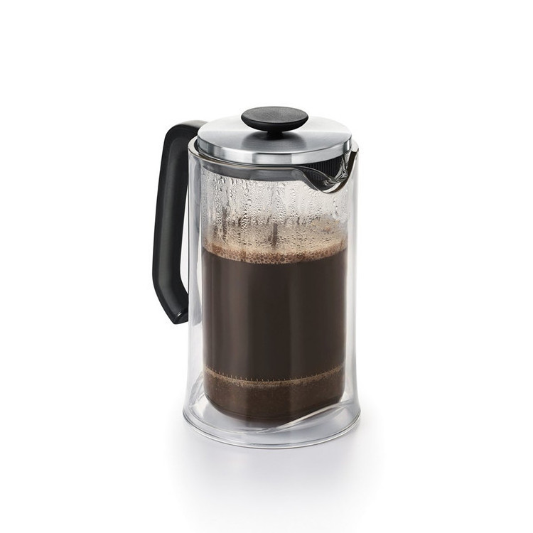 High Quality 32Oz Heat-Resistent Hand Made Borosilicate Coffee French Press, Double Wall Glass French Coffee Press