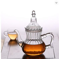 glass teaware teapots tea pot Hand Blown Durable Heat Resistance Teapot Moroccan Tea set tea pot infuser