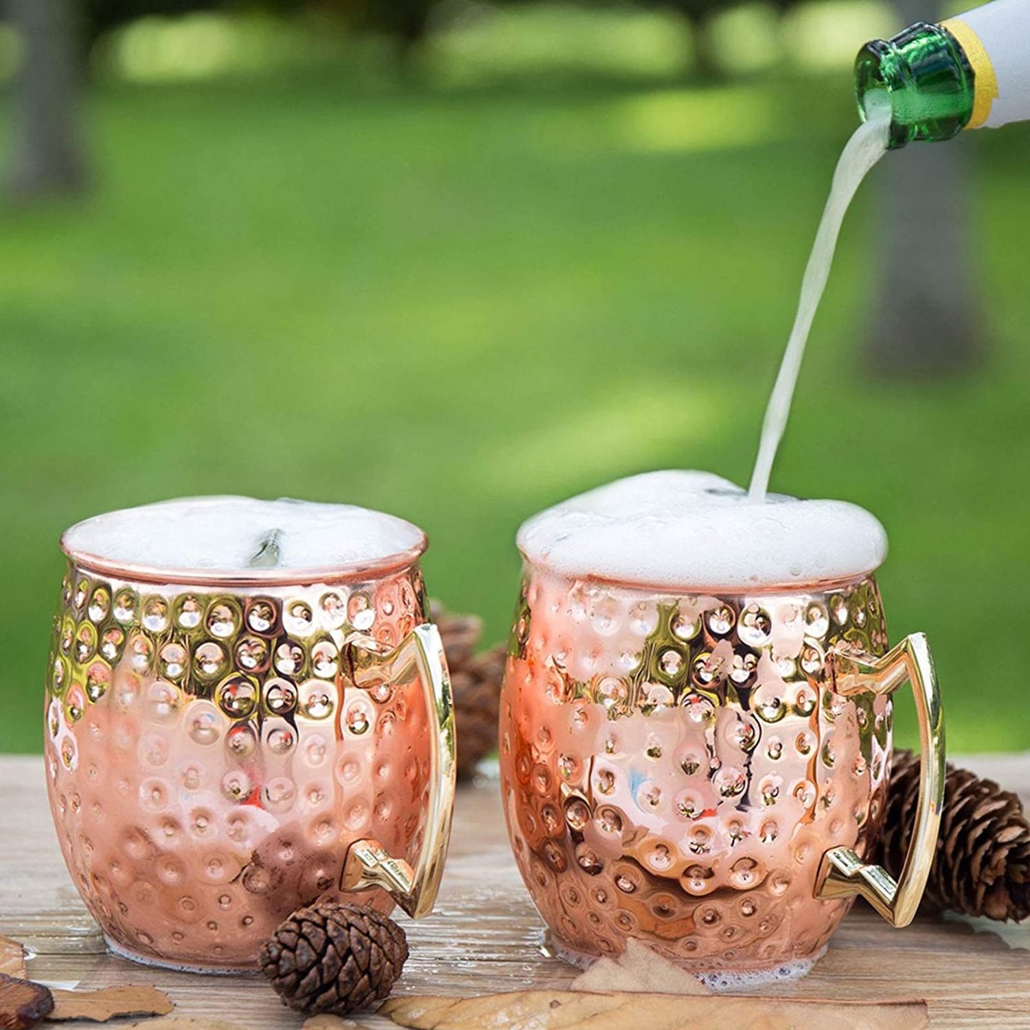 Top Seller Drinkware Handcrafted Copper Plating Cocktail Beer Drinking Cup Christmas Mug Moscow Mule Mugs