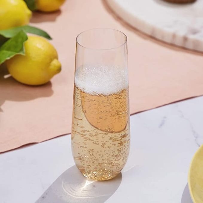 wholesale Modern Plastic Champagne cup for drinking classic party and family meeting Party Wedding Toasting Drinking Wine