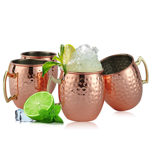 Top Seller Drinkware Handcrafted Copper Plating Cocktail Beer Drinking Cup Christmas Mug Moscow Mule Mugs