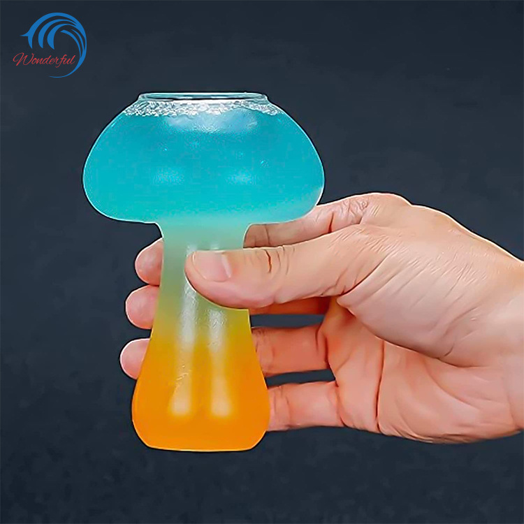 Top seller unique vintage glassware drink cup beer wine cups bar glass drinking glasses mushroom cocktail glasses for party