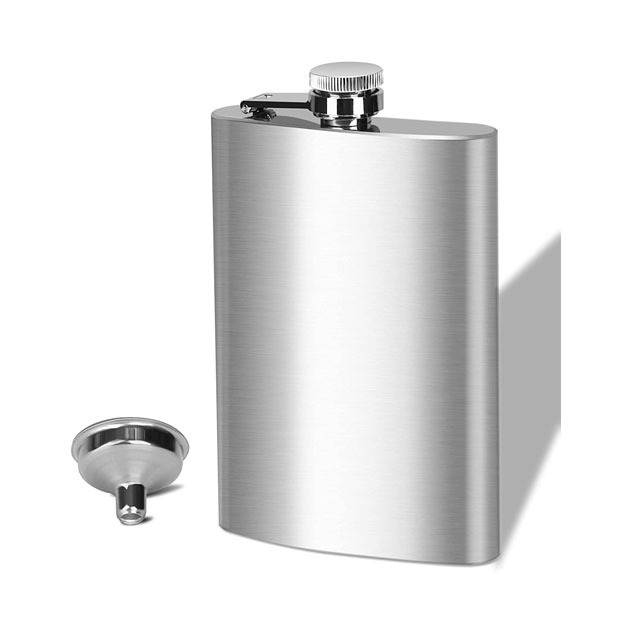 Customized Paint Top Shelf Flasks Stainless Steel Portable Funnel Set Hip Flask