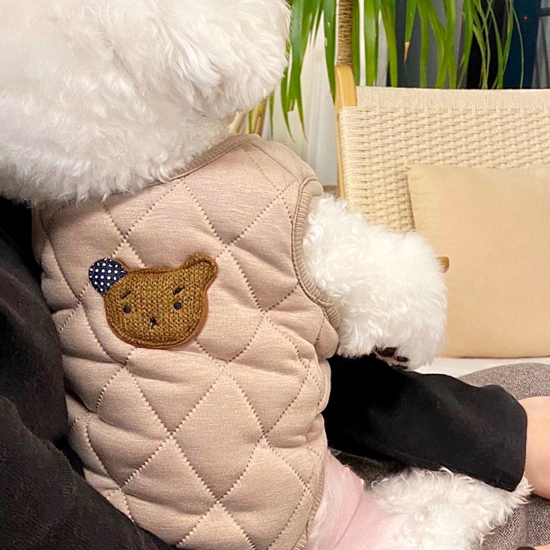 2021 Autumn And Winter Clothes Warm And Thick Pet Padded Coat Teddy  Bichon Hiromi Cat Small Dog Dog Clothes Winter Padded Coat