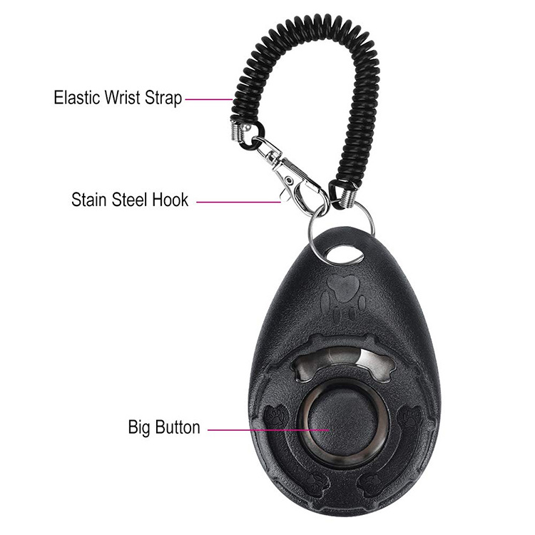 Dog Training Clicker Big Button Portable with Wrist Strap Pet Training Clickers for Dogs