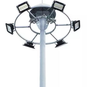 China Factory 20m 25m 30m Good Price Flood Light Galvanized Steel High Mast Pole For Stadium