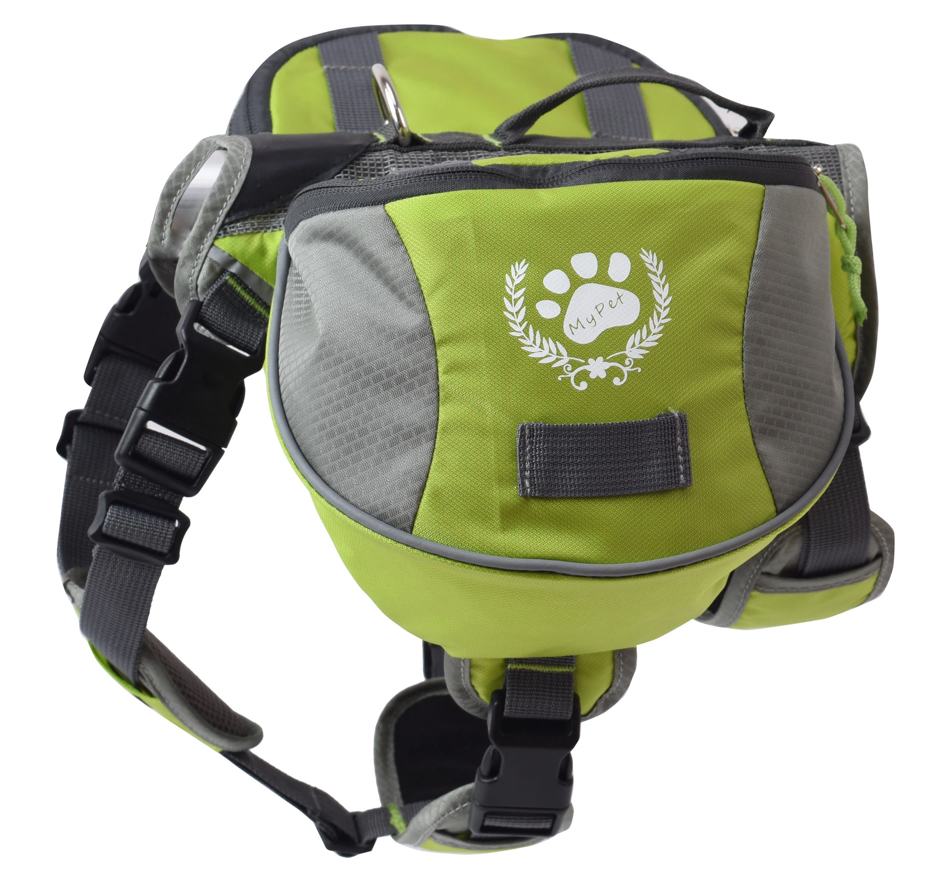 Wonderful Outdoor Hiking Backpack for Dogs Breathable Nylon Pet Bag with Space for Food Snacks Water Toys for Camping Activities