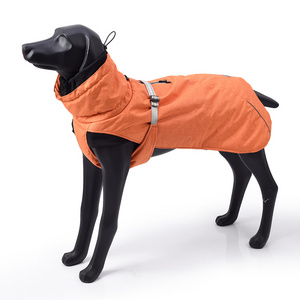 Wonderful Outdoor Designer Brand Padded Warm Clothes Reflective Winter Jacket Four Legged Dog Coat