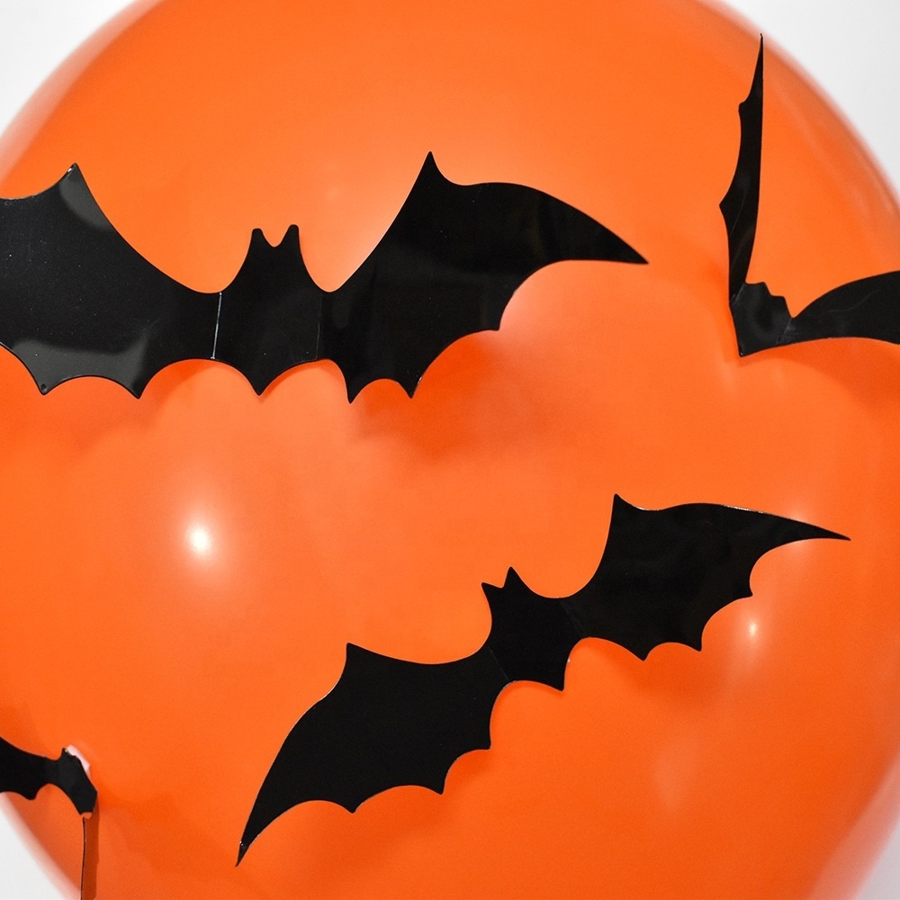 Wonderful Halloween party decorations Realistic PVC Scary Bat Sticker PVC 3D Bats Removable Decals Stickers Gift Window Decors