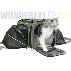 Wonderfulpet Outdoor Travel Pet Carrier Bag Breathable Transportation Large Space Dog Cat Animal Multifunction Portable Carriers