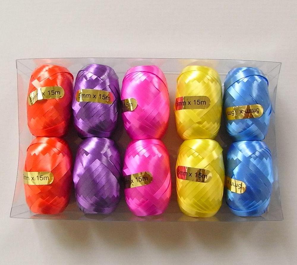 PP Curling Ribbon for Balloon String Christmas Plastic Ribbon egg for Gift Wrapping Mini Ribbon Roll For Party Decoration