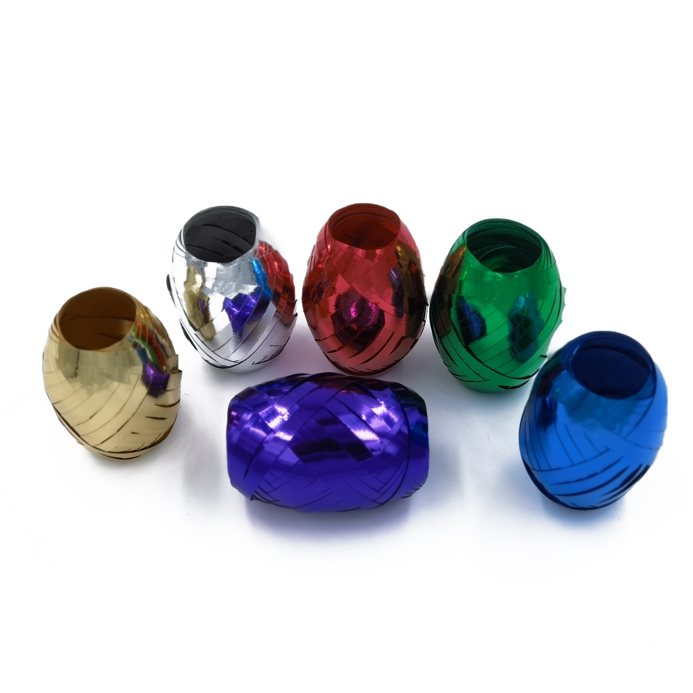 Metallic Colors Curling Ribbon Roll Plastic Mini Ribbon Egg for Gift Wrapping Luster Christmas Ribbon Roll for Decoration