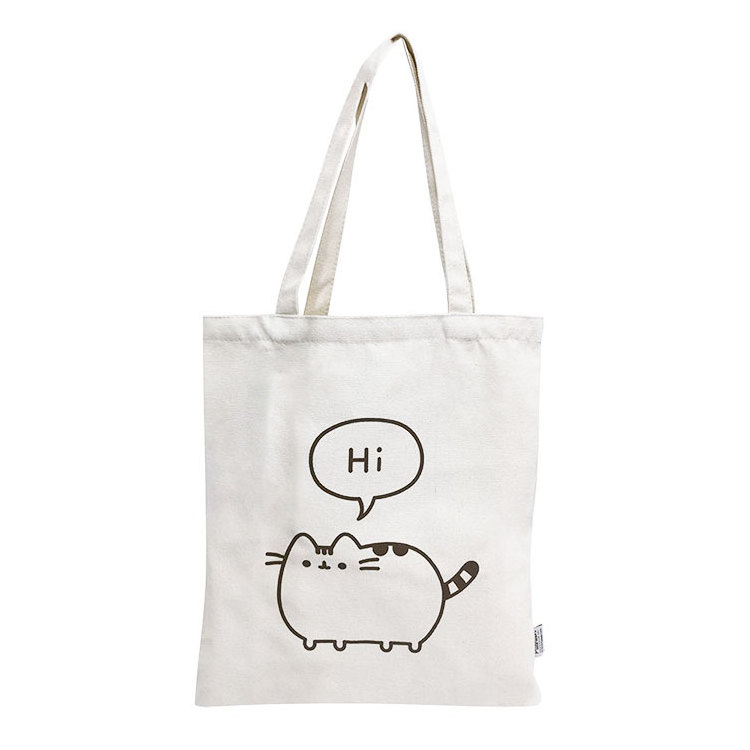 Small Tote Bag Cool Cat Wearing Sunglasses Woman's Canvas Material Single Shoulder Bags For Class