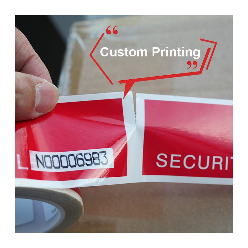 Wholesale Self Adhesive Red Tamper Evident Tape VOID Warranty Carton Sealing Security Tape