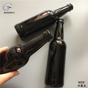 Custom 330ML black beer glass bottles