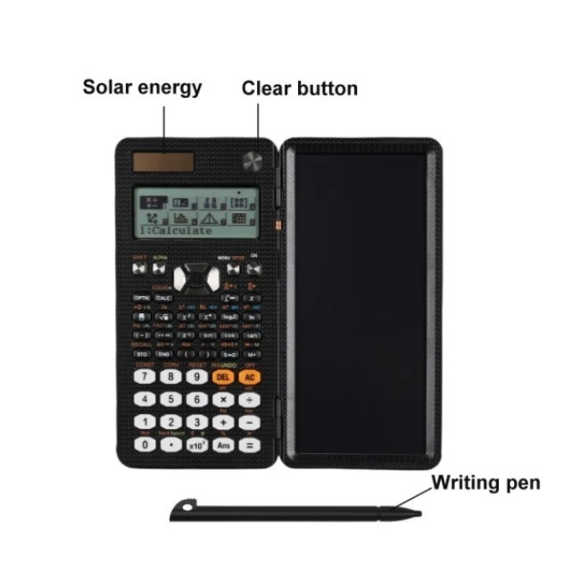 Factory price wholesale school supplies 16 digit 991ex scientific engineering calculator with writing pad